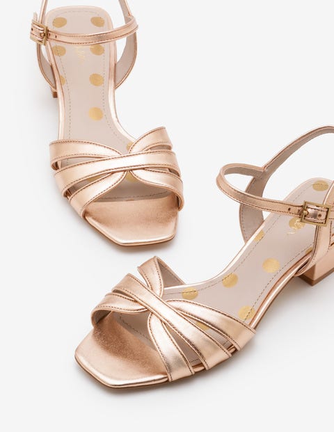 Nerissa Sandals - Rose Gold Metallic Nerissa Sandals - Rose Gold Metallic