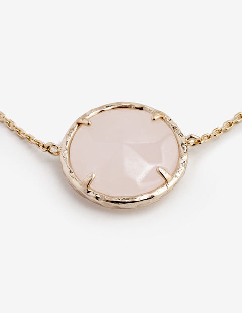 Collier Semi-Précieux - Doré et quartz rose Collier Semi-Précieux - Doré et quartz rose