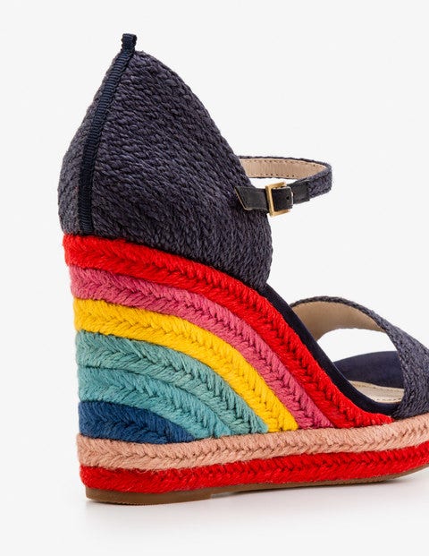 Compensées Lily Façon Espadrilles - Bleu marine Compensées Lily Façon Espadrilles - Bleu marine