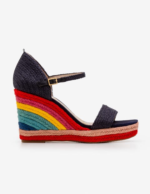 Compensées Lily Façon Espadrilles - Bleu marine Compensées Lily Façon Espadrilles - Bleu marine