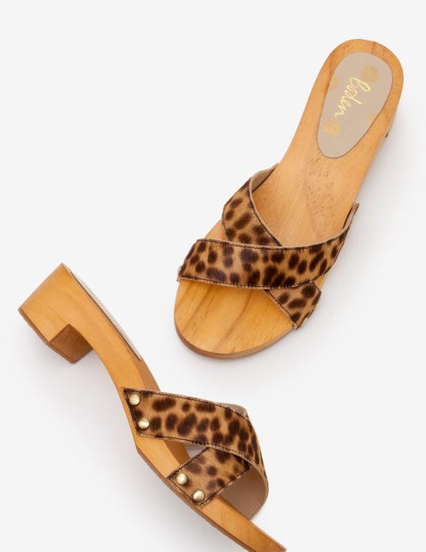 Orella Clogs - Tan Leopard Orella Clogs - Tan Leopard