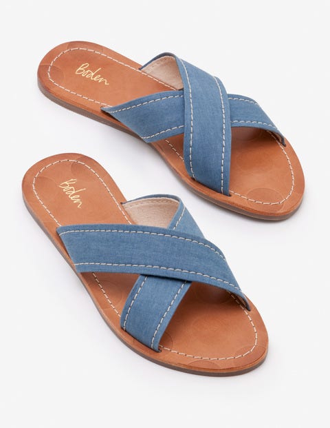 Lizzie Slides - Chambray Lizzie Slides - Chambray