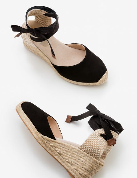 Cassie Espadrille Wedges - Black Cassie Espadrille Wedges - Black
