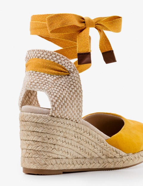 Cassie Espadrille Wedges - Bright Dijon Cassie Espadrille Wedges - Bright Dijon