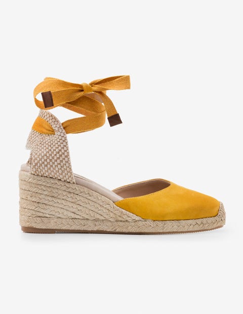 Cassie Espadrille Wedges - Bright Dijon Cassie Espadrille Wedges - Bright Dijon