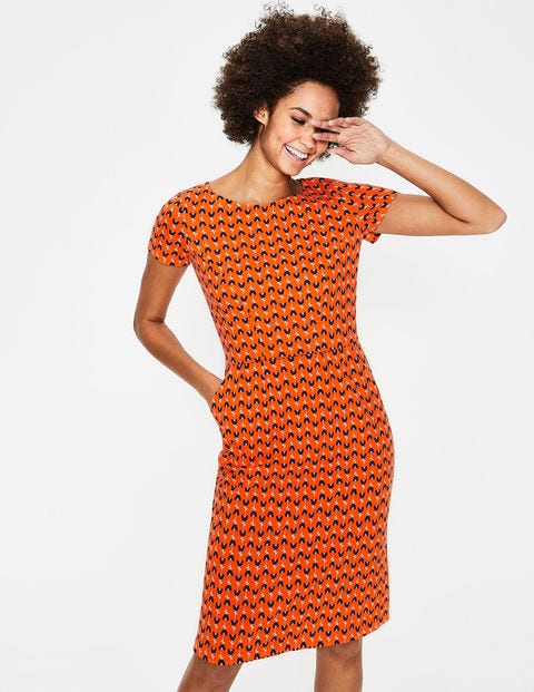 Phoebe Jersey Dress - Popsicle Tulip Geo Phoebe Jersey Dress - Popsicle Tulip Geo