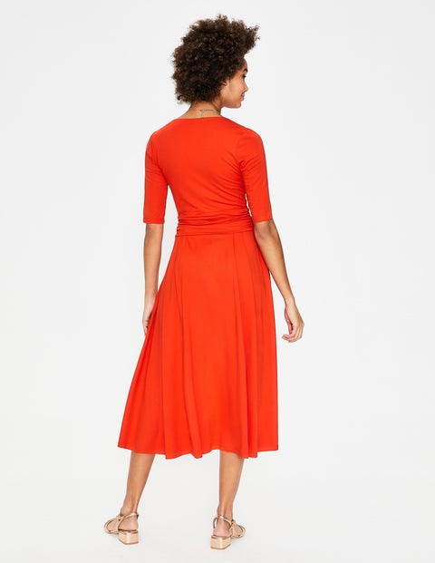 Kassidy Jersey Midi Dress - Red Pop Kassidy Jersey Midi Dress - Red Pop