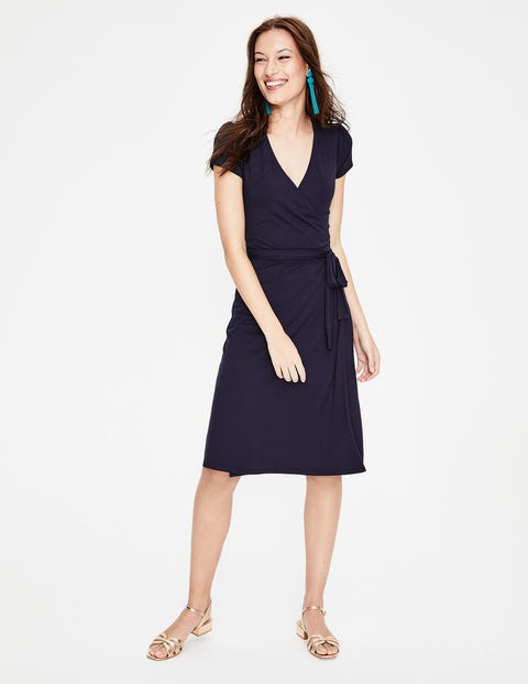 Summer Wrap Dress - Navy Summer Wrap Dress - Navy