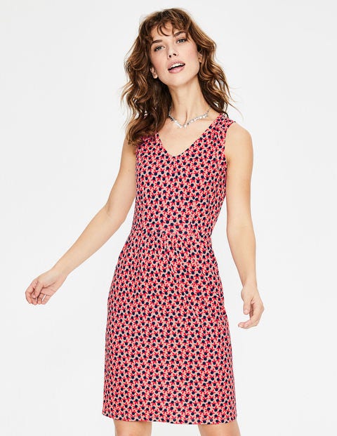 Melinda Jersey Dress - Chalky Pink Scattered Fruit Melinda Jersey Dress - Chalky Pink Scattered Fruit
