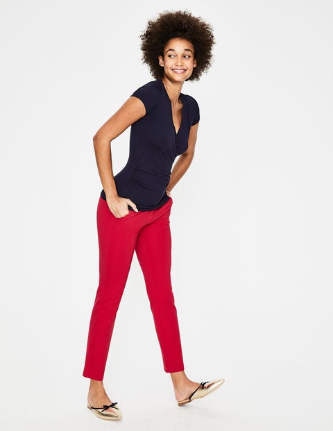Short Sleeve Wrap Top - Navy Short Sleeve Wrap Top - Navy