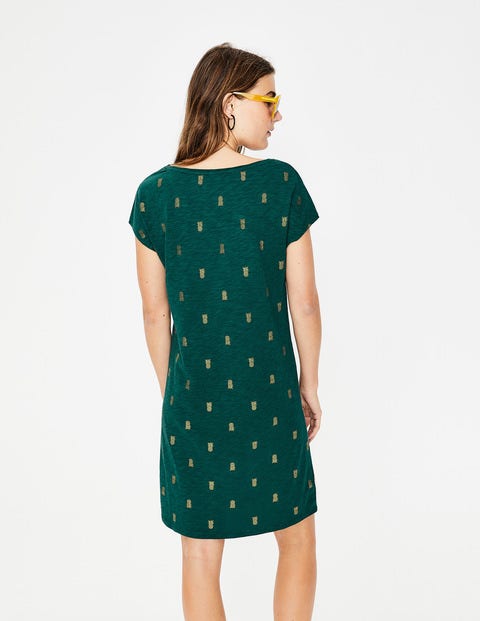 Robe Paulina En Jersey - Vert des bois/ananas doré Robe Paulina En Jersey - Vert des bois/ananas doré