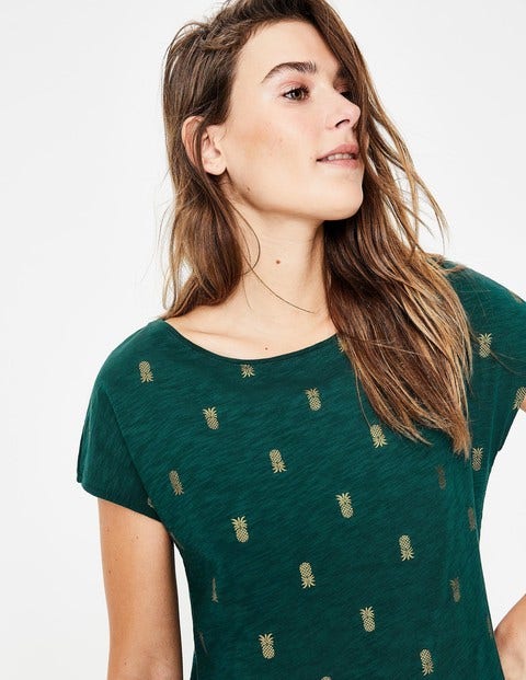 Robe Paulina En Jersey - Vert des bois/ananas doré Robe Paulina En Jersey - Vert des bois/ananas doré