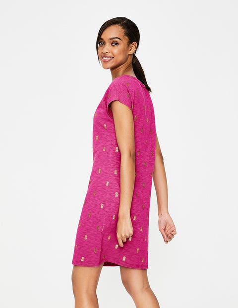 Paulina Jersey Dress - Tickled Pink/Gold Pineapple Paulina Jersey Dress - Tickled Pink/Gold Pineapple
