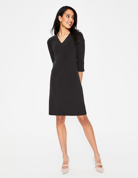 Bronte Ottoman Dress - Black Bronte Ottoman Dress - Black