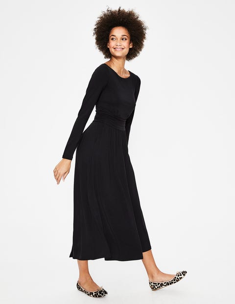 Lucille Jersey Midi Dress - Black Lucille Jersey Midi Dress - Black