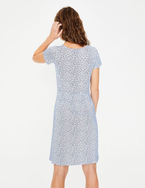 Penelope Jersey Dress - Ivory Floral Spray Penelope Jersey Dress - Ivory Floral Spray