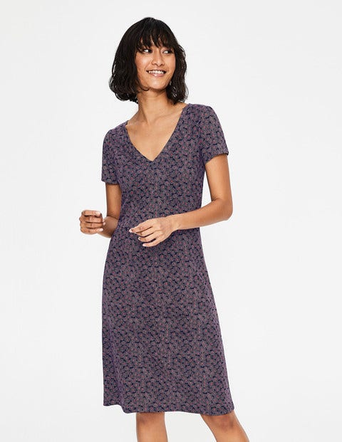 Penelope Jersey Dress - Navy Floral Spray Penelope Jersey Dress - Navy Floral Spray