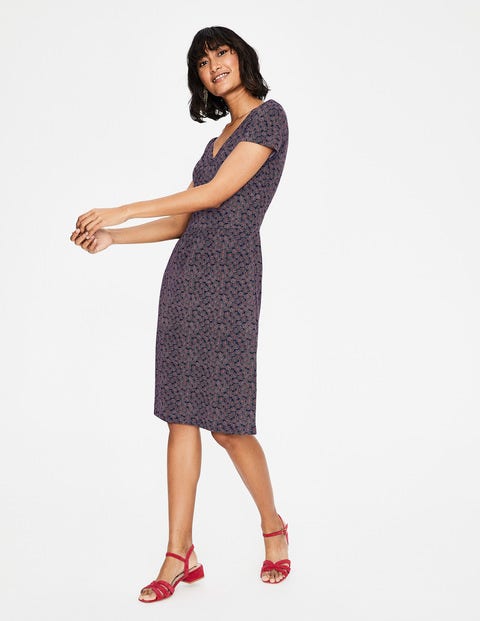 Penelope Jersey Dress - Navy Floral Spray Penelope Jersey Dress - Navy Floral Spray