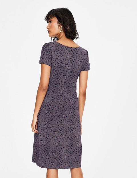 Penelope Jersey Dress - Navy Floral Spray Penelope Jersey Dress - Navy Floral Spray