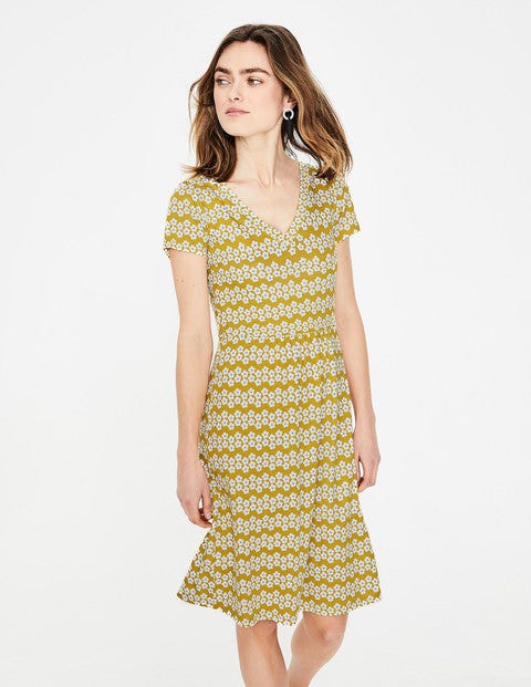 Penelope Jersey Dress - Dijon Daisy Stripe Penelope Jersey Dress - Dijon Daisy Stripe