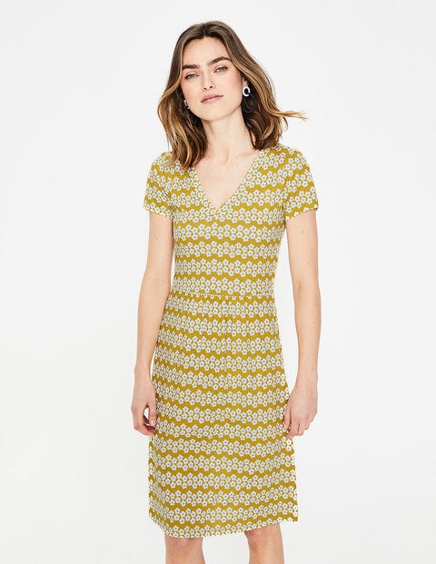 Penelope Jersey Dress - Dijon Daisy Stripe Penelope Jersey Dress - Dijon Daisy Stripe