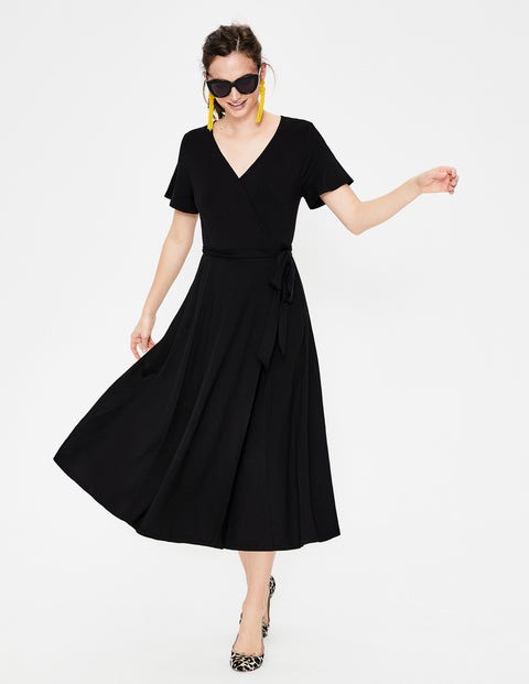 Cassia Jersey Midi Dress - Black Cassia Jersey Midi Dress - Black