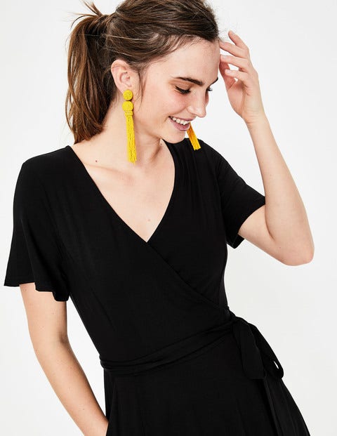 Cassia Jersey Midi Dress - Black Cassia Jersey Midi Dress - Black