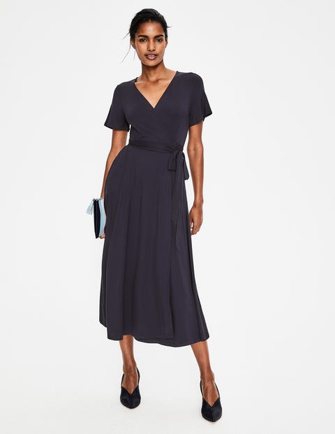 Cassia Jersey Midi Dress - Navy Cassia Jersey Midi Dress - Navy