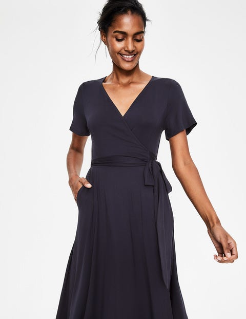 Cassia Jersey Midi Dress - Navy Cassia Jersey Midi Dress - Navy