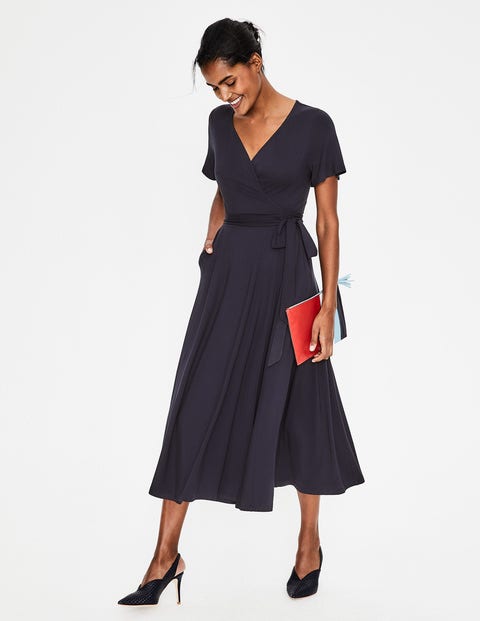 Cassia Jersey Midi Dress - Navy Cassia Jersey Midi Dress - Navy