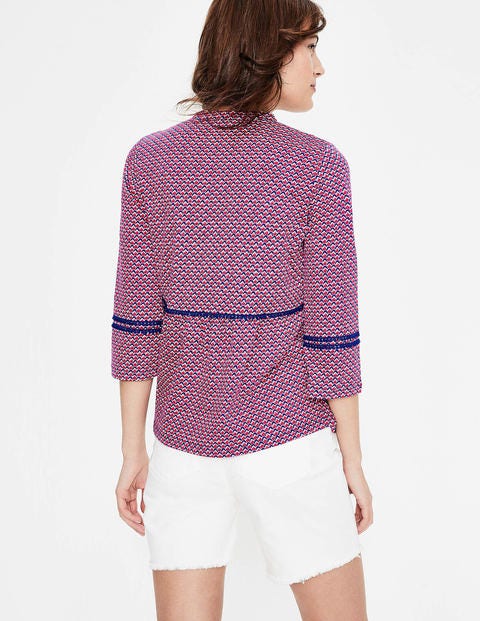 Gemma Jersey Top - Strawberry Pink Sketchy Geo Gemma Jersey Top - Strawberry Pink Sketchy Geo