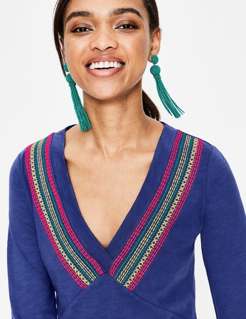 Rosanna Jersey Tunic - Lapis Rosanna Jersey Tunic - Lapis