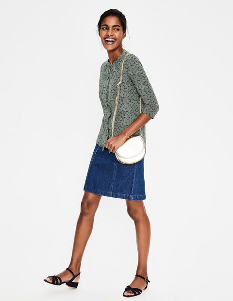 Bay Jersey Shirt - Khaki Floral Spray Bay Jersey Shirt - Khaki Floral Spray