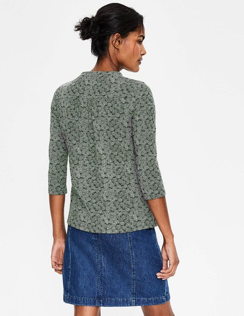 Bay Jersey Shirt - Khaki Floral Spray Bay Jersey Shirt - Khaki Floral Spray