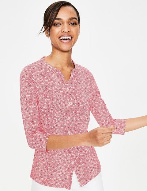 Bay Jersey Shirt - Garden Rose Floral Spray Bay Jersey Shirt - Garden Rose Floral Spray