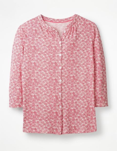 Bay Jersey Shirt - Garden Rose Floral Spray Bay Jersey Shirt - Garden Rose Floral Spray