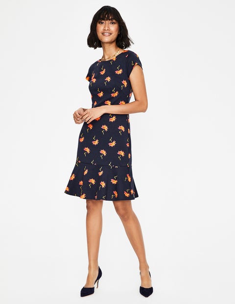 Rosetta Ponte Dress - Navy Dandelion Stem Rosetta Ponte Dress - Navy Dandelion Stem