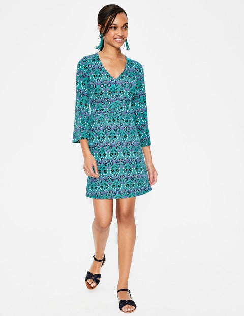 Scarlett Jersey Tunic - Ultramarine Mexican Marigold Scarlett Jersey Tunic - Ultramarine Mexican Marigold