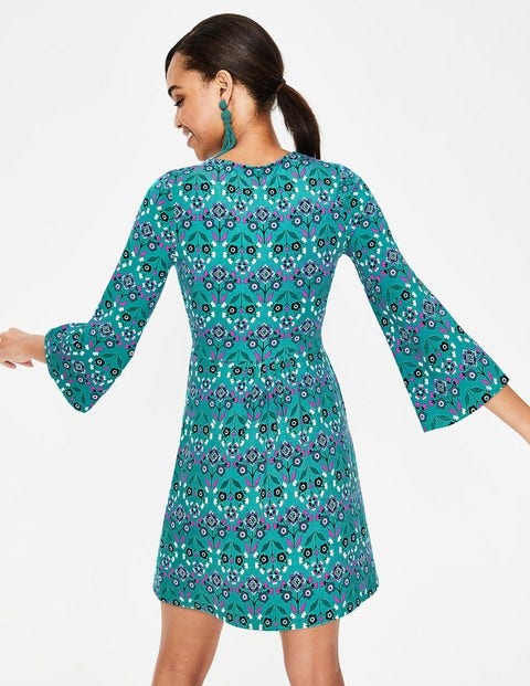 Scarlett Jersey Tunic - Ultramarine Mexican Marigold Scarlett Jersey Tunic - Ultramarine Mexican Marigold