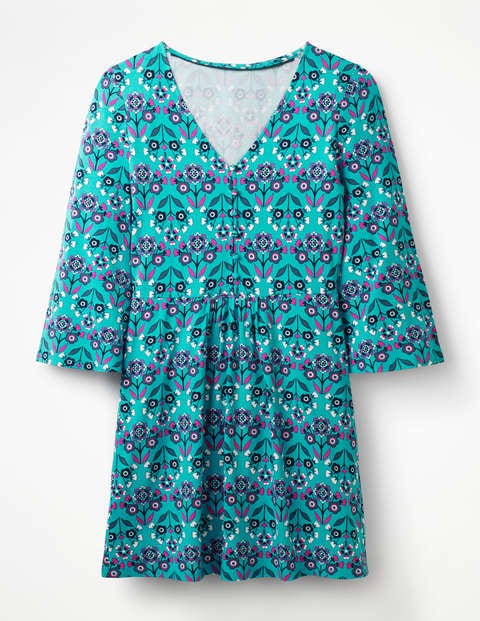 Scarlett Jersey Tunic - Ultramarine Mexican Marigold Scarlett Jersey Tunic - Ultramarine Mexican Marigold
