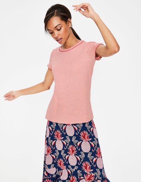 Charlie Jersey T-shirt - Chalky Pink Charlie Jersey T-shirt - Chalky Pink