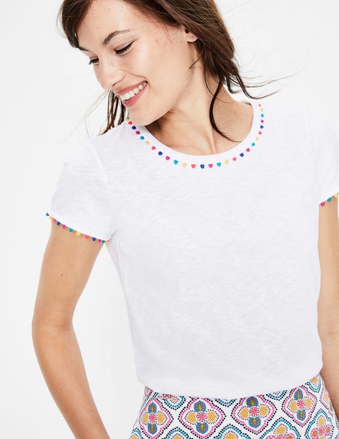 Charlie Jersey T-Shirt - White Charlie Jersey T-Shirt - White