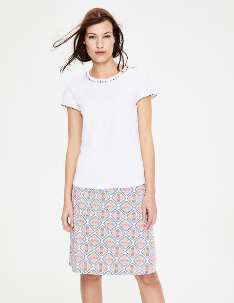 Charlie Jersey T-Shirt - White Charlie Jersey T-Shirt - White