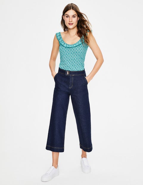 Eleanor Jersey Tank - Ultramarine Marigold Eleanor Jersey Tank - Ultramarine Marigold