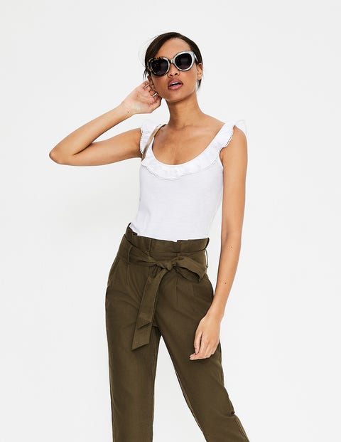 Eleanor Jersey Tank - White Eleanor Jersey Tank - White