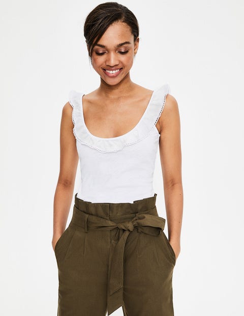 Eleanor Jersey Tank - White Eleanor Jersey Tank - White