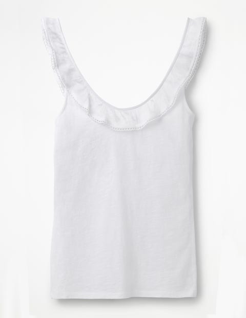 Eleanor Jersey Tank - White Eleanor Jersey Tank - White