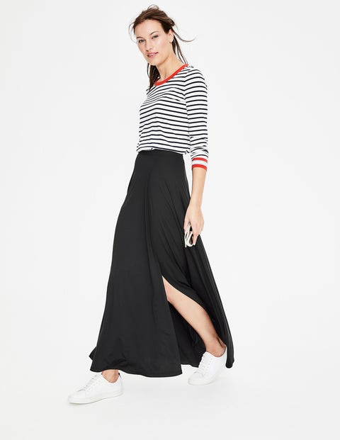 Albany Jersey-Maxirock - Schwarz Albany Jersey-Maxirock - Schwarz