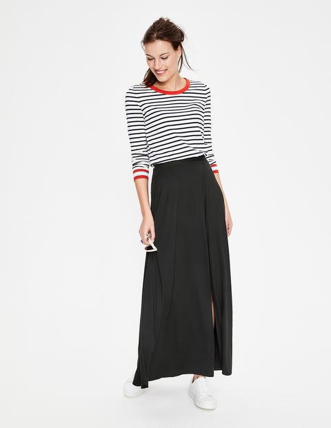 Albany Jersey-Maxirock - Schwarz Albany Jersey-Maxirock - Schwarz