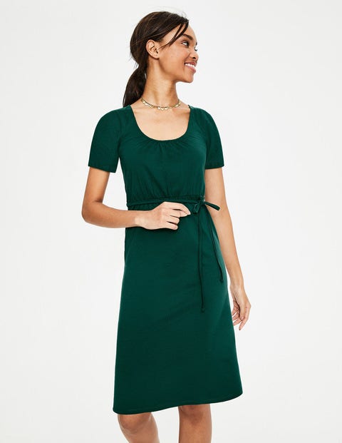 Robe Elspeth En Jersey - Vert des bois Robe Elspeth En Jersey - Vert des bois